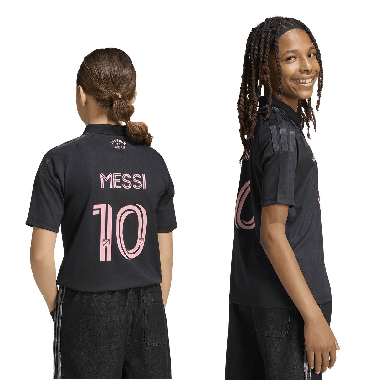 adidas Inter Miami CF Away Messi Youth Soccer Jersey 26/27 - Black/Pink - Best Buy Soccer