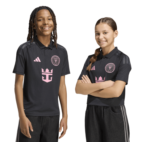 adidas Inter Miami CF Away Youth Soccer Jersey 26/27- Black/Pink - Best Buy Soccer