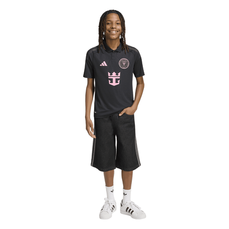 adidas Inter Miami CF Away Youth Soccer Jersey 26/27- Black/Pink - Best Buy Soccer