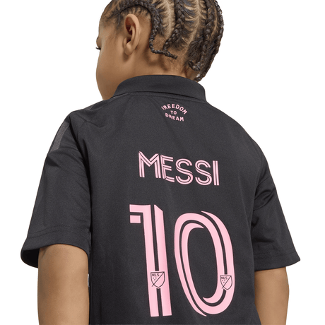 adidas Inter Miami CF Away Youth Soccer Mini Kit 26/27 - Black/Pink - Best Buy Soccer