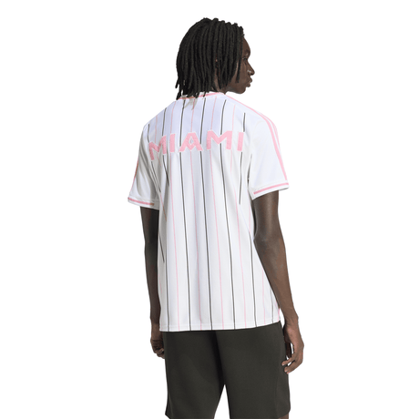 adidas Inter Miami CF Men's Baseball Jersey 2026- White/Pink - Best Buy Soccer