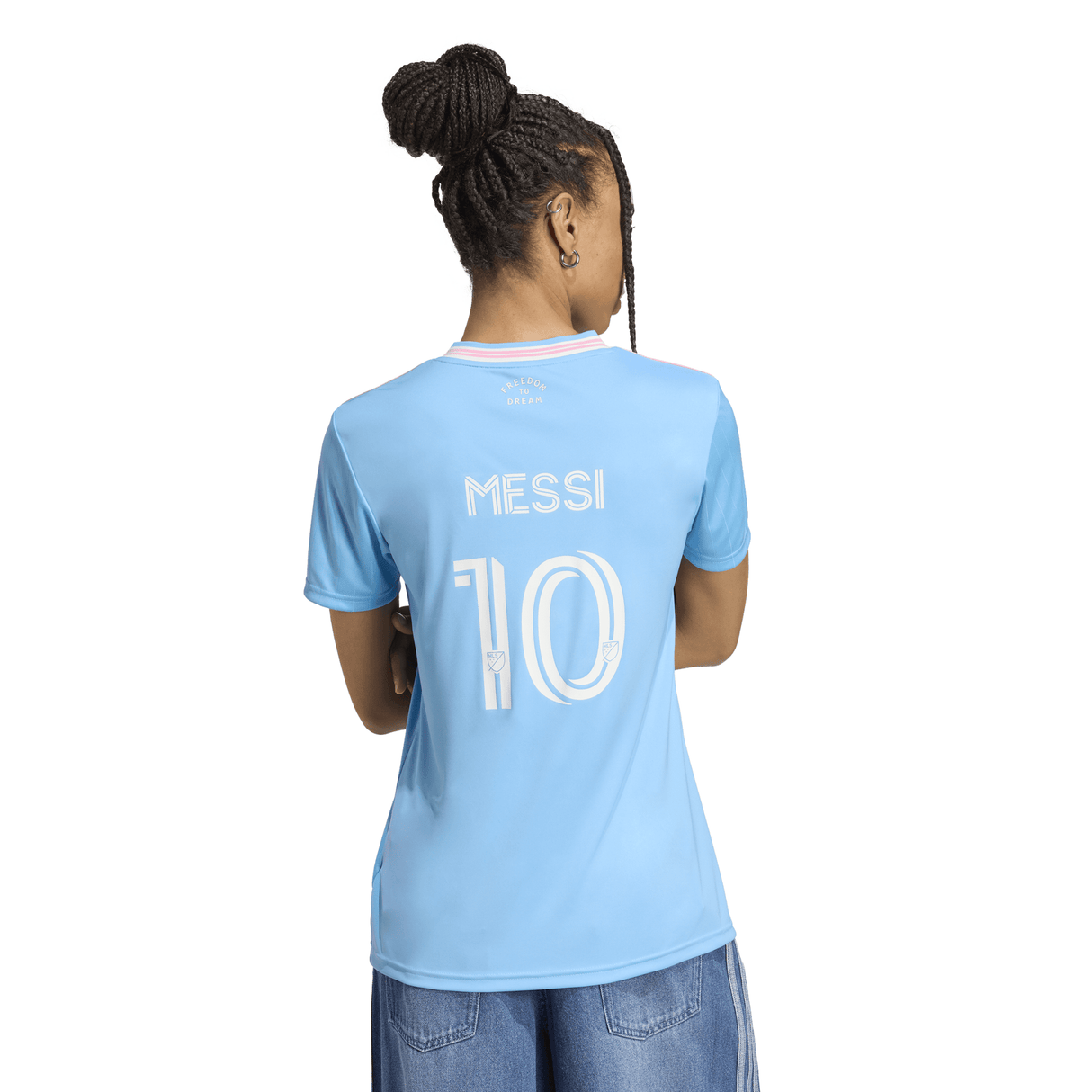adidas Inter Miami CF Third Messi Women's Soccer Jersey 25/26 - Blue - Best Buy Soccer