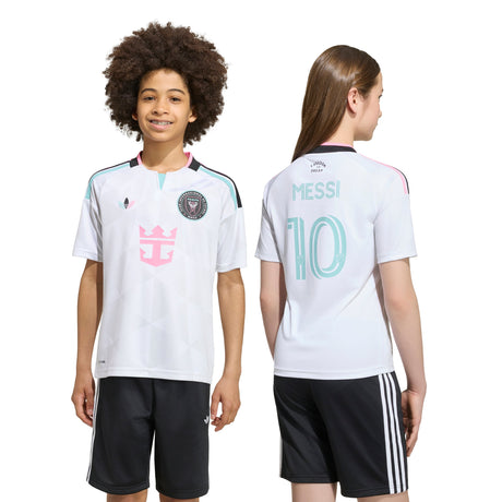 adidas Inter Miami CF Third Messi Youth Soccer Jersey 2026 - White - Best Buy Soccer
