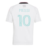 adidas Inter Miami CF Third Messi Youth Soccer Jersey 2026 - White - Best Buy Soccer