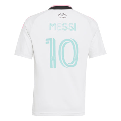 adidas Inter Miami CF Third Messi Youth Soccer Jersey 2026 - White - Best Buy Soccer