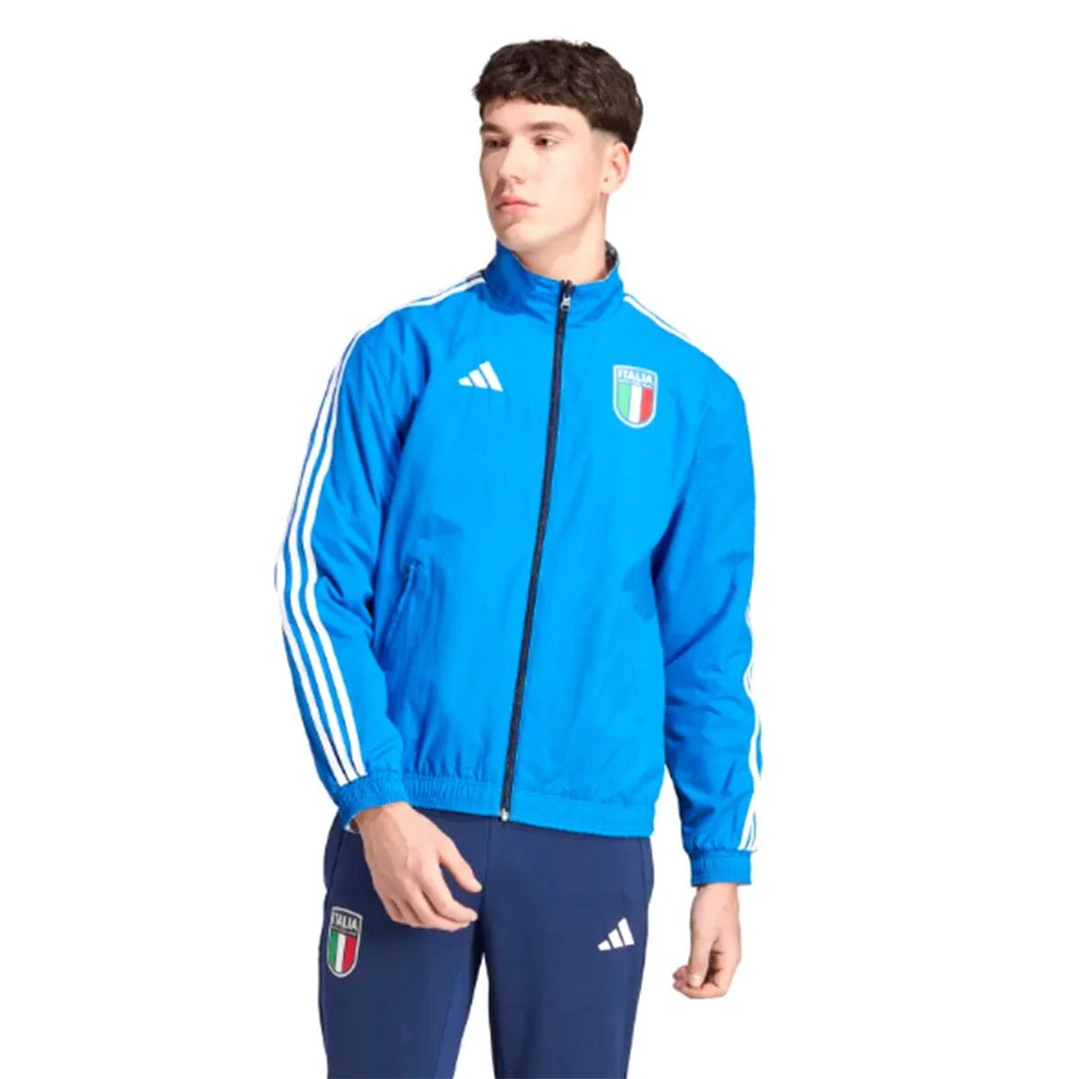 adidas Italy Anthem Jacket 23 Blue - Best Buy Soccer