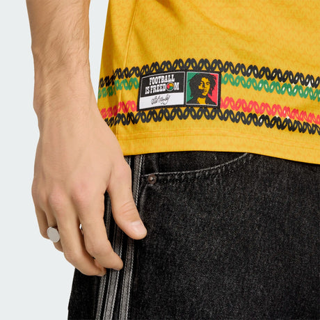 adidas Jamaica Home Bob Marley 10 Men's Soccer Jersey 2026 - Gold - Best Buy Soccer