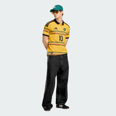 adidas Jamaica Home Bob Marley 10 Men's Soccer Jersey 2026 - Gold - Best Buy Soccer