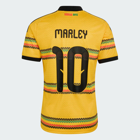 adidas Jamaica Home Bob Marley 10 Men's Soccer Jersey 2026 - Gold - Best Buy Soccer