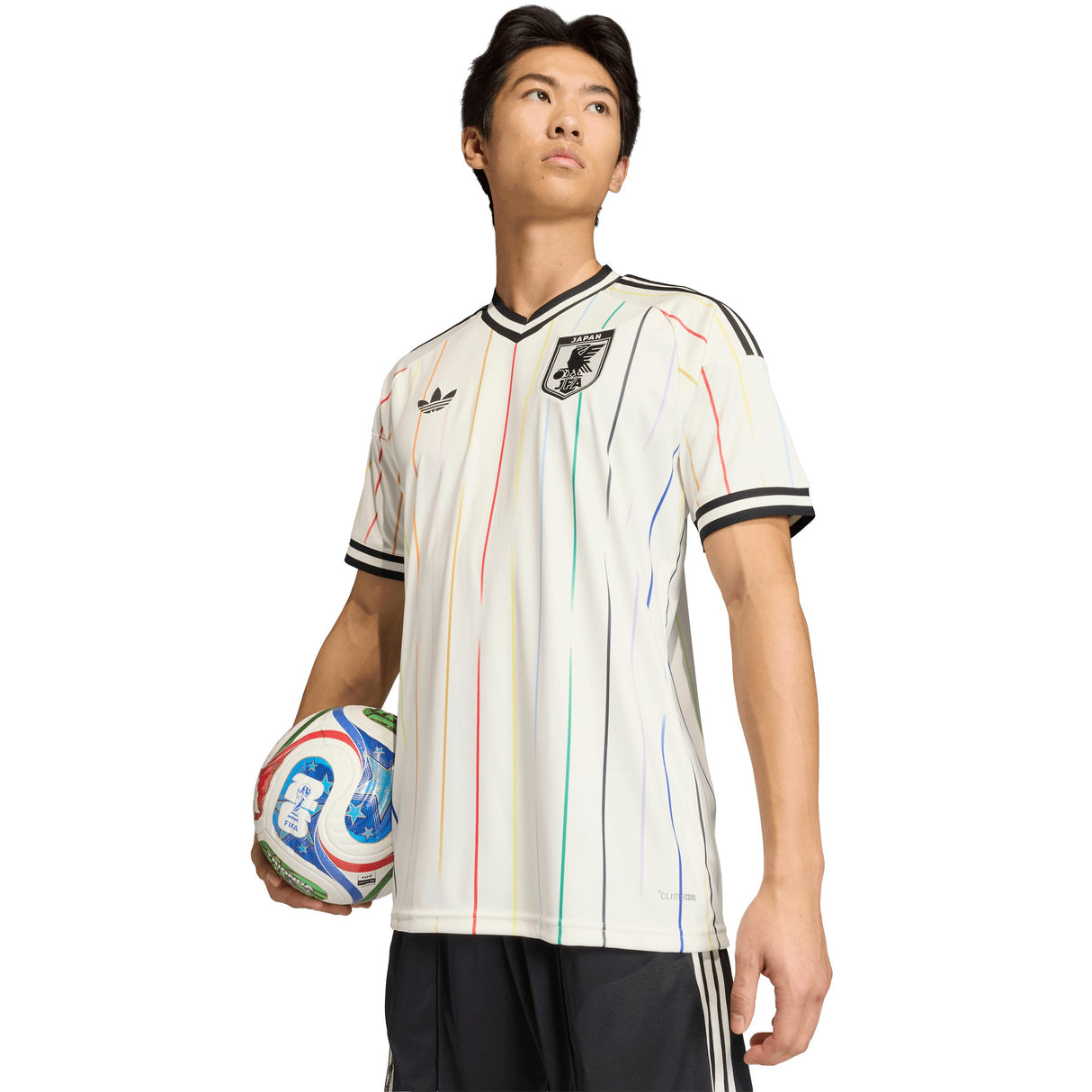 adidas Japan Away Men's Soccer Jersey 2026 - White/Black - Best Buy Soccer