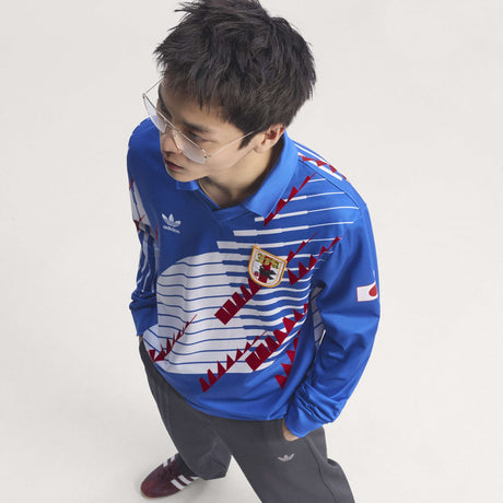 adidas Japan Home 1993 Long Sleeve Men's Soccer Jersey - Blue - Best Buy Soccer