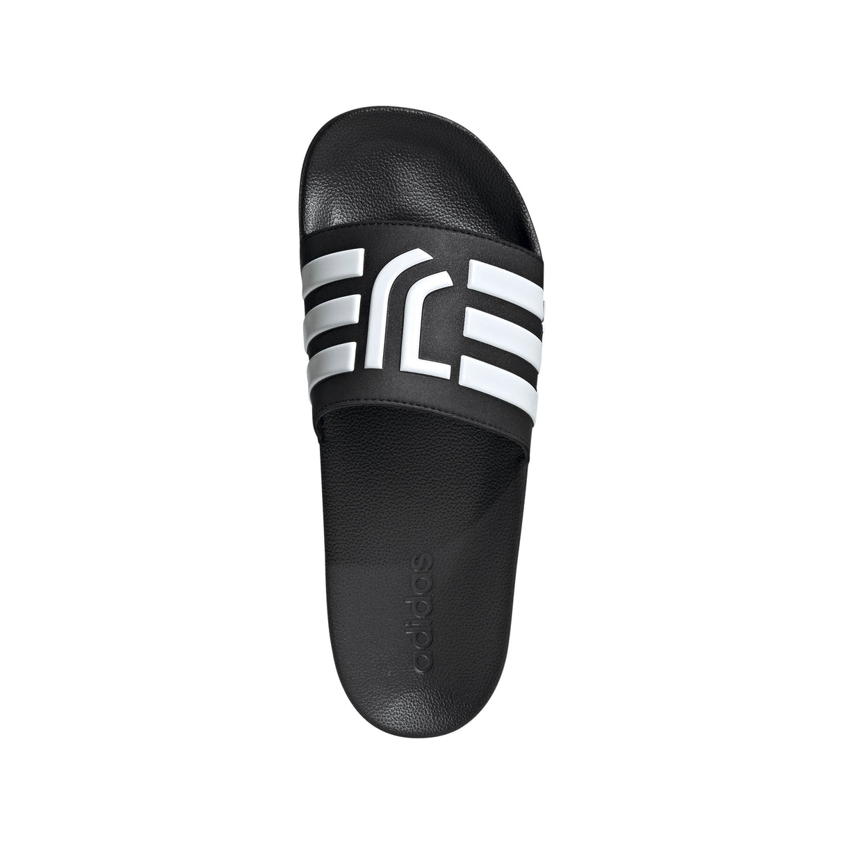 adidas Juventus Adilette Shower Soccer Slides - Black/White - Best Buy Soccer