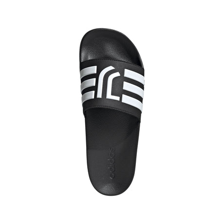 adidas Juventus Adilette Shower Soccer Slides - Black/White - Best Buy Soccer