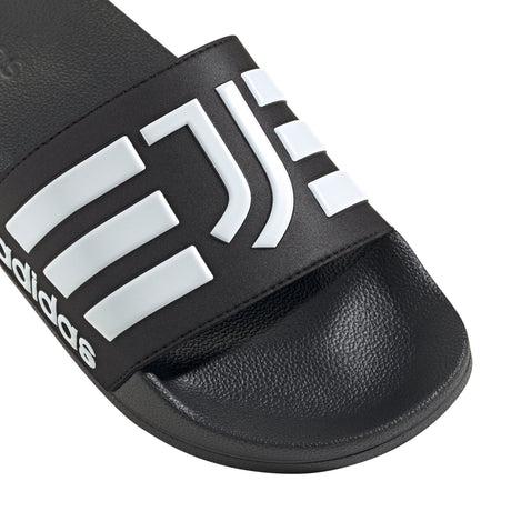 adidas Juventus Adilette Shower Soccer Slides - Black/White - Best Buy Soccer