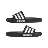 adidas Juventus Adilette Shower Soccer Slides - Black/White - Best Buy Soccer