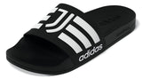 adidas Juventus Adilette Shower Soccer Slides - Black/White - Best Buy Soccer