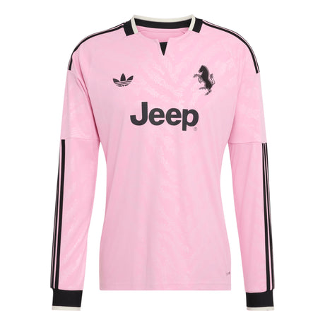 adidas Juventus Away Long Sleeve Men's Soccer Jersey 26/27 - Pink/Black - Best Buy Soccer