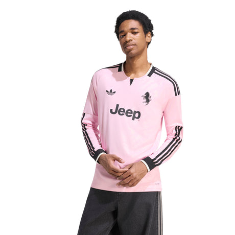 adidas Juventus Away Long Sleeve Men's Soccer Jersey 26/27 - Pink/Black - Best Buy Soccer