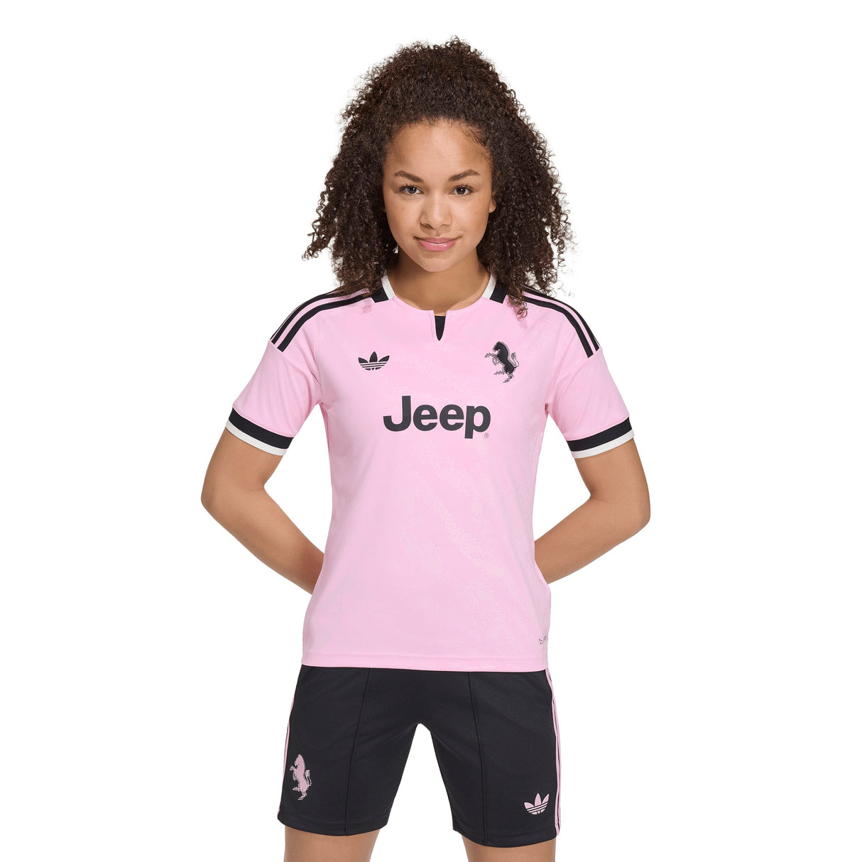 adidas Juventus Away Youth Soccer Jersey 26/27 - Pink/Black - Best Buy Soccer