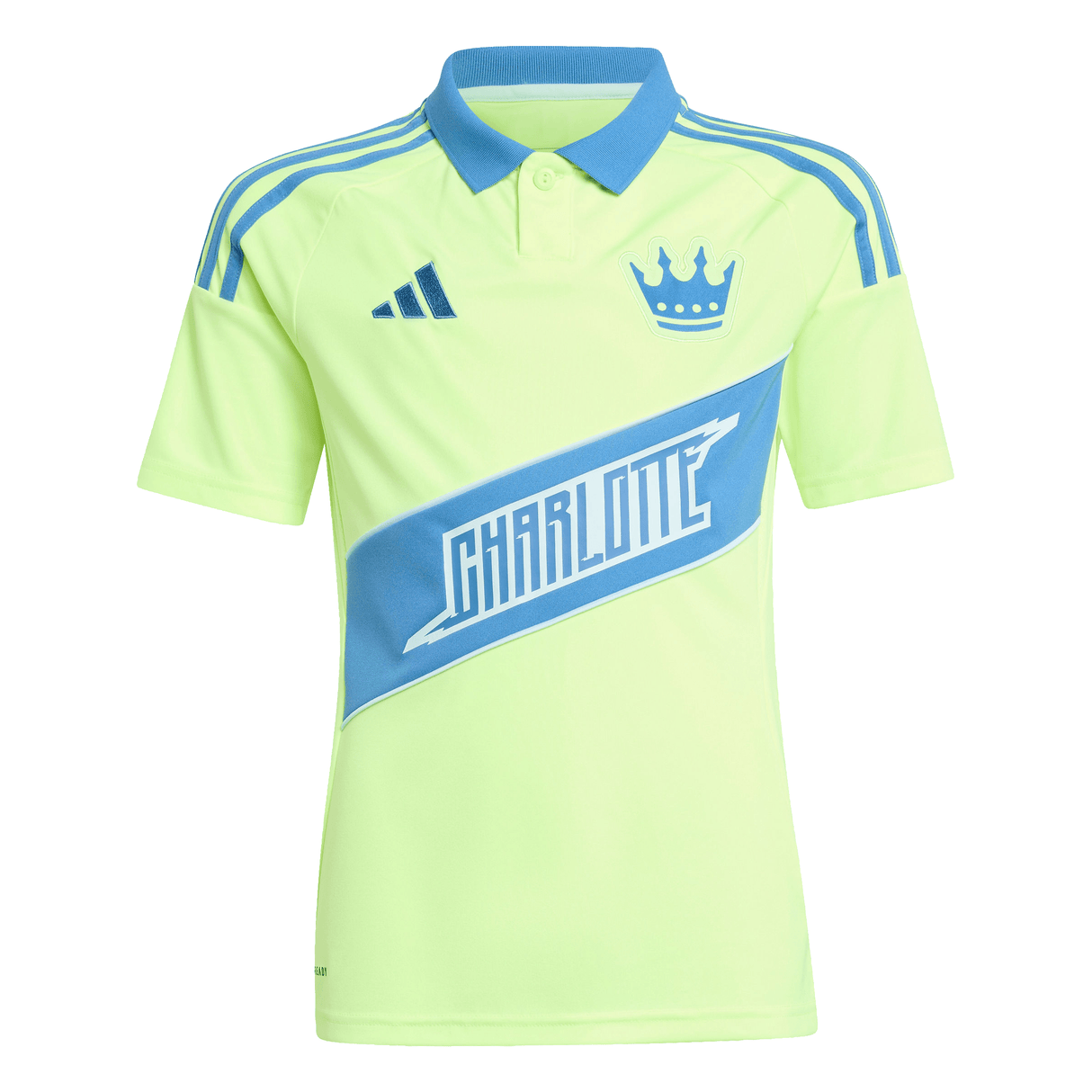 adidas Kids Charlotte FC Third Soccer Jersey 25/26 Yellow - Best Buy Soccer