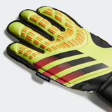 adidas Kid's Predator Match Fingersave Goalkeeper Gloves Solar Yellow/Black/Solar Red - Best Buy Soccer
