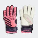 adidas Kid's Predator Match Fingersave Goalkeeper Gloves Turbo/Black - Best Buy Soccer
