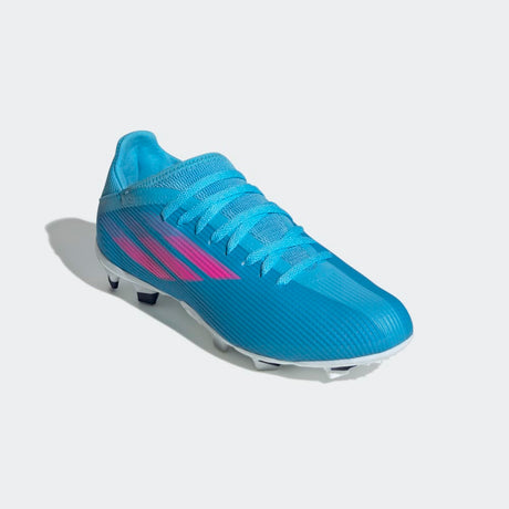 adidas Kid's X Speedflow 3 FG J Firm Ground Boots Sky Rush/Pink - Best Buy Soccer