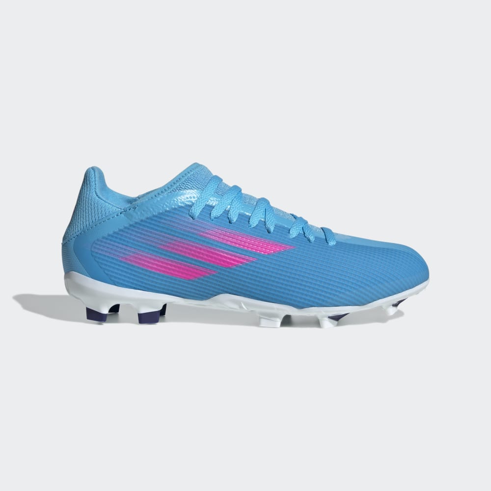 adidas Kid's X Speedflow 3 FG J Firm Ground Boots Sky Rush/Pink - Best Buy Soccer