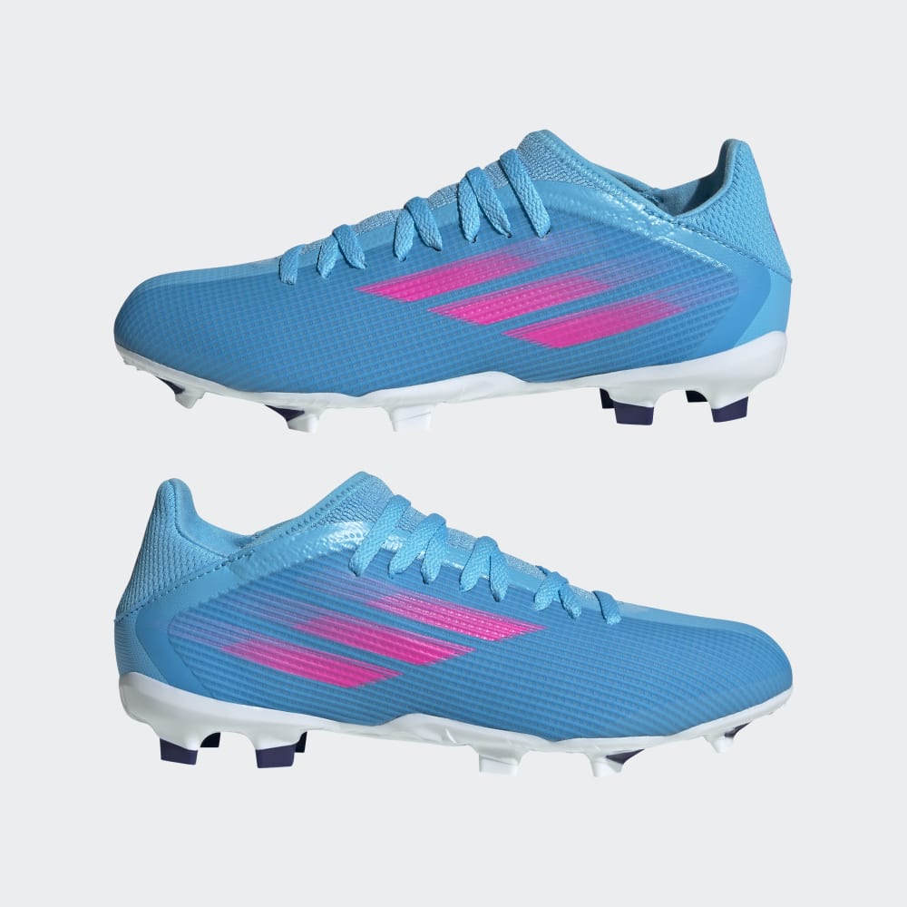 adidas Kid's X Speedflow 3 FG J Firm Ground Boots Sky Rush/Pink - Best Buy Soccer