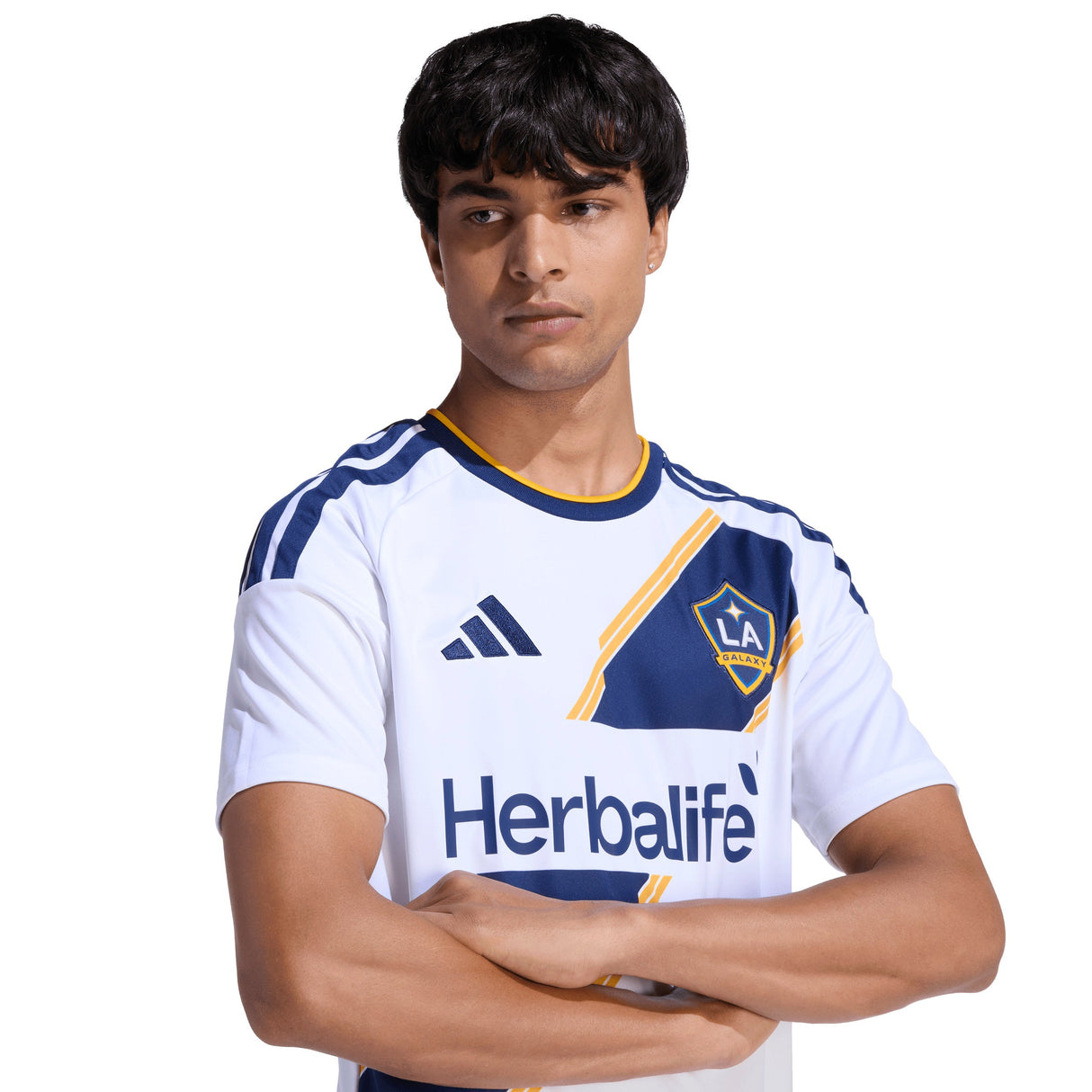 adidas LA Galaxy Home Men's Soccer Jersey 25/26 - White - Best Buy Soccer
