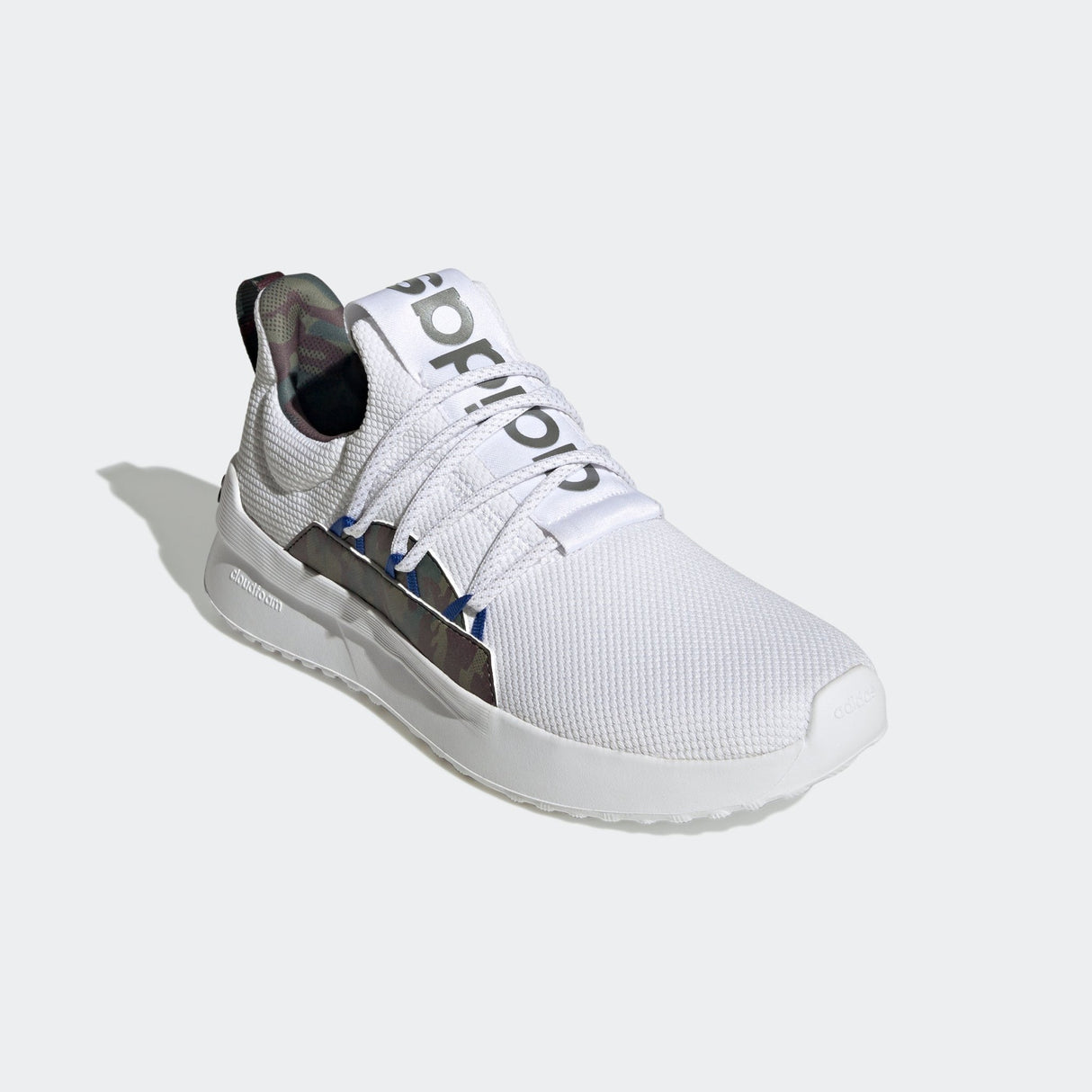 adidas Lite Racer Adapt 4 Cloudfoam Lifestyle Running Slip - On Shoes Whjite/Royal - Best Buy Soccer