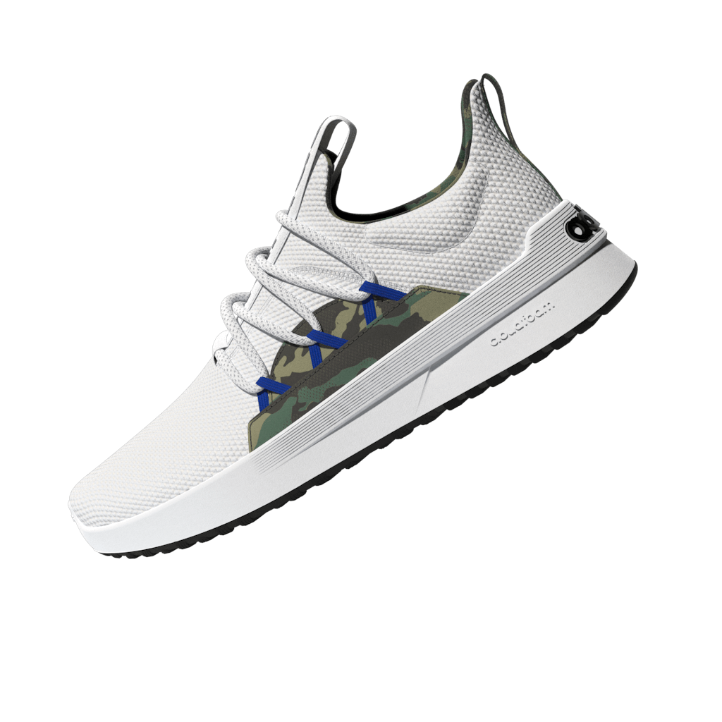 adidas Lite Racer Adapt 4 Cloudfoam Lifestyle Running Slip - On Shoes Whjite/Royal - Best Buy Soccer