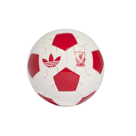 adidas Liverpool FC Away Mini Soccer Ball - White/Red - Best Buy Soccer