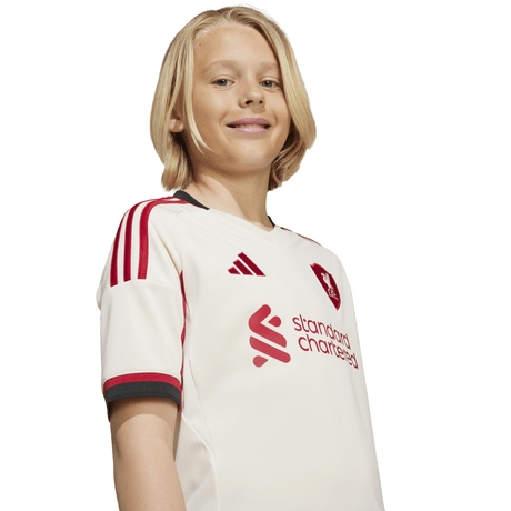 adidas Liverpool FC Away Youth Soccer Jersey 25/26 - White - Best Buy Soccer