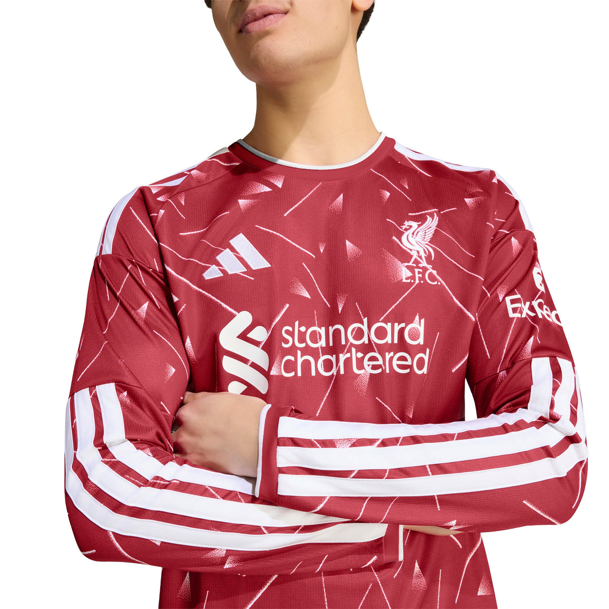 adidas Liverpool FC Home Long Sleeve Men's Soccer Jersey 26/27 - Red - Best Buy Soccer
