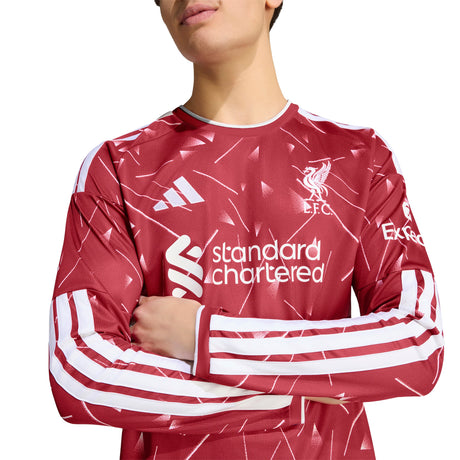 adidas Liverpool FC Home Long Sleeve Men's Soccer Jersey 26/27 - Red - Best Buy Soccer