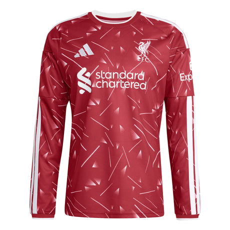 adidas Liverpool FC Home Long Sleeve Men's Soccer Jersey 26/27 - Red - Best Buy Soccer