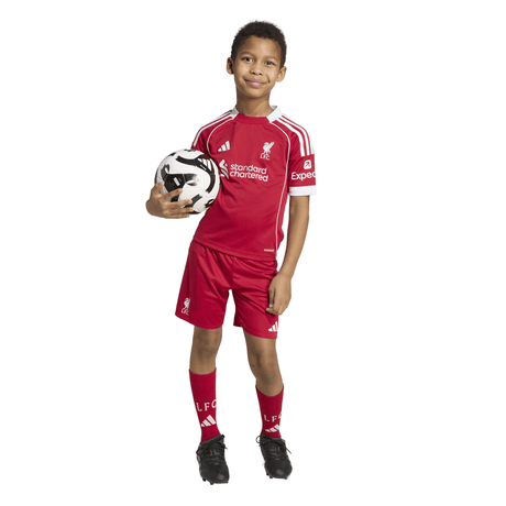 adidas Liverpool FC Home Mini Kit Youth Soccer 25/26 - Red - Best Buy Soccer