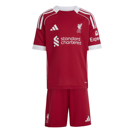 adidas Liverpool FC Home Mini Kit Youth Soccer 25/26 - Red - Best Buy Soccer
