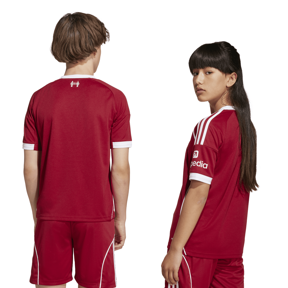 adidas Liverpool FC Home Youth Soccer Jersey 25/26 - Red - Best Buy Soccer