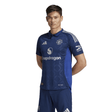 adidas Manchester United Away Authentic Men´s Soccer Jersey 24/25 - Night Indigo/White - Best Buy Soccer