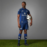 adidas Manchester United Away Authentic Men´s Soccer Jersey 24/25 - Night Indigo/White - Best Buy Soccer