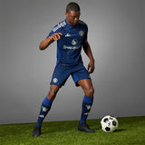adidas Manchester United Away Authentic Men´s Soccer Jersey 24/25 - Night Indigo/White - Best Buy Soccer