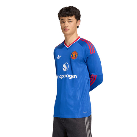 adidas Manchester United Away Long Sleeve Men's Soccer Jersey 26/27 - Royal Blue - Best Buy Soccer