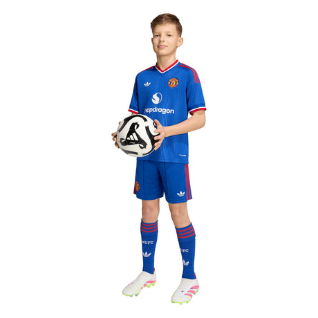 adidas Manchester United Away Youth Soccer Jersey 26/27 - Royal Blue - Best Buy Soccer