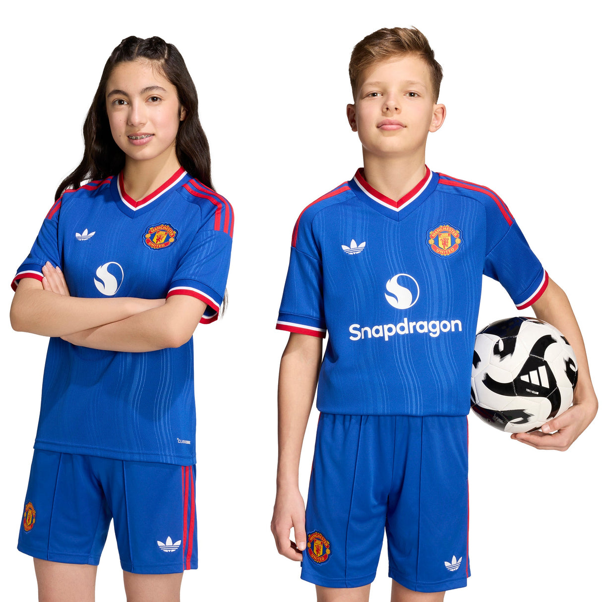 adidas Manchester United Away Youth Soccer Jersey 26/27 - Royal Blue - Best Buy Soccer