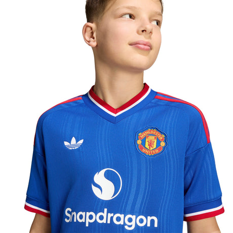 adidas Manchester United Away Youth Soccer Jersey 26/27 - Royal Blue - Best Buy Soccer