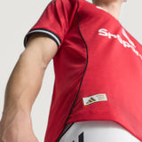 adidas Manchester United Home Authentic Men's Soccer Jersey 25/26 - Red - Best Buy Soccer