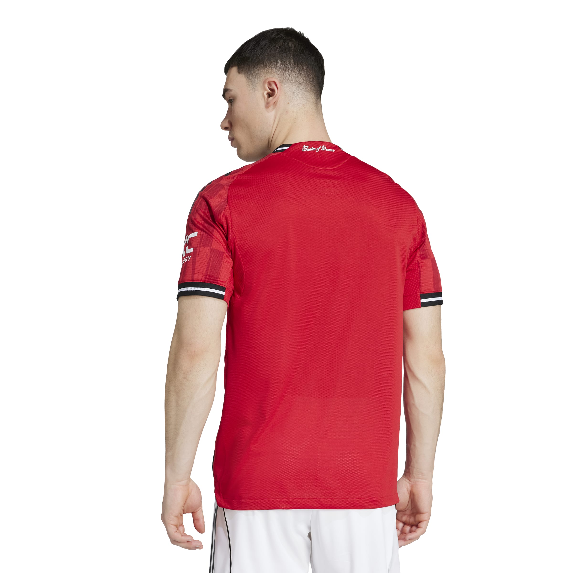 adidas Manchester United Home Authentic Men's Soccer Jersey 25/26 - Red - Best Buy Soccer