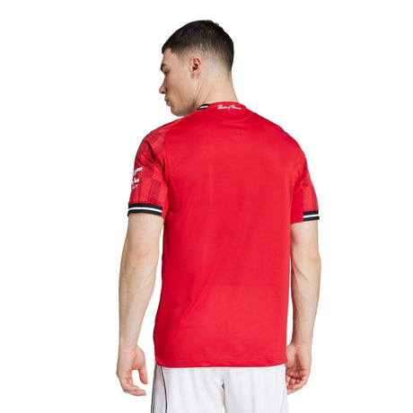 adidas Manchester United Home Authentic Men's Soccer Jersey 25/26 - Red - Best Buy Soccer